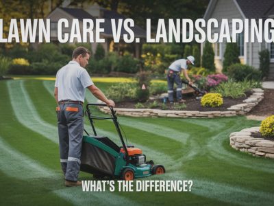 What is the Difference Between Lawn Care and Landscaping Services