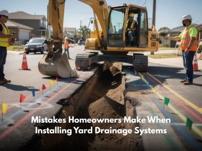 Mistakes Homeowners Make When Installing Yard Drainage Systems