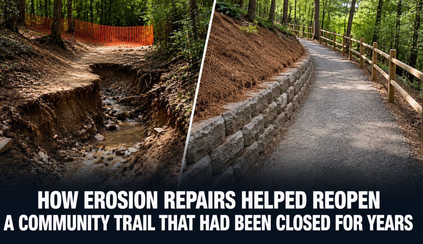 How Erosion Repairs Helped Reopen a Community Trail That Had Been Closed for Years