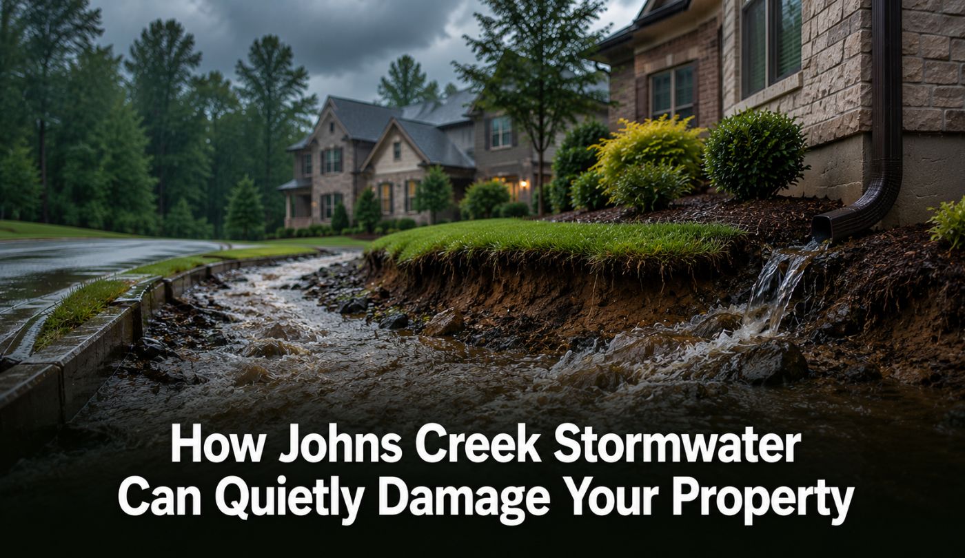 How Johns Creek Stormwater Can Quietly Damage Your Property