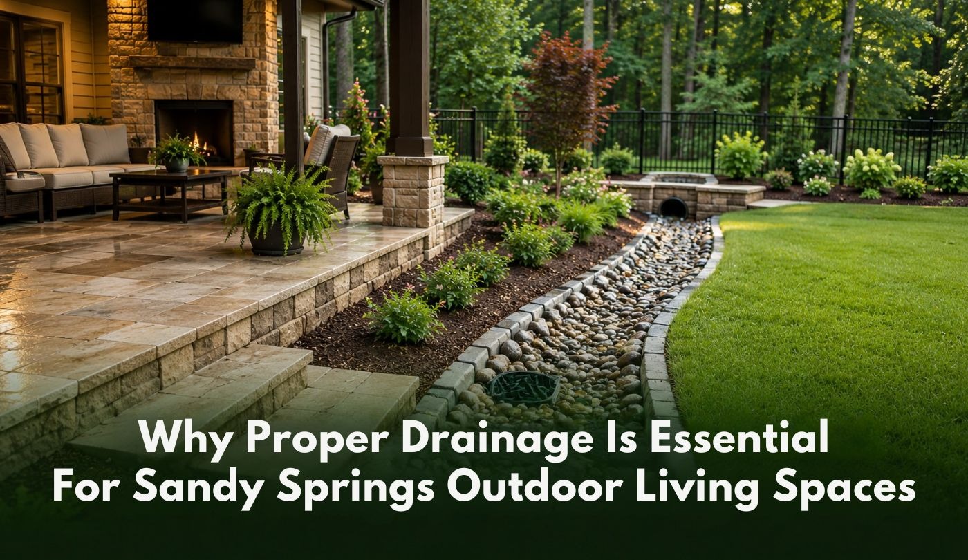 Why Proper Drainage Is Essential for Sandy Springs Outdoor Living Spaces
