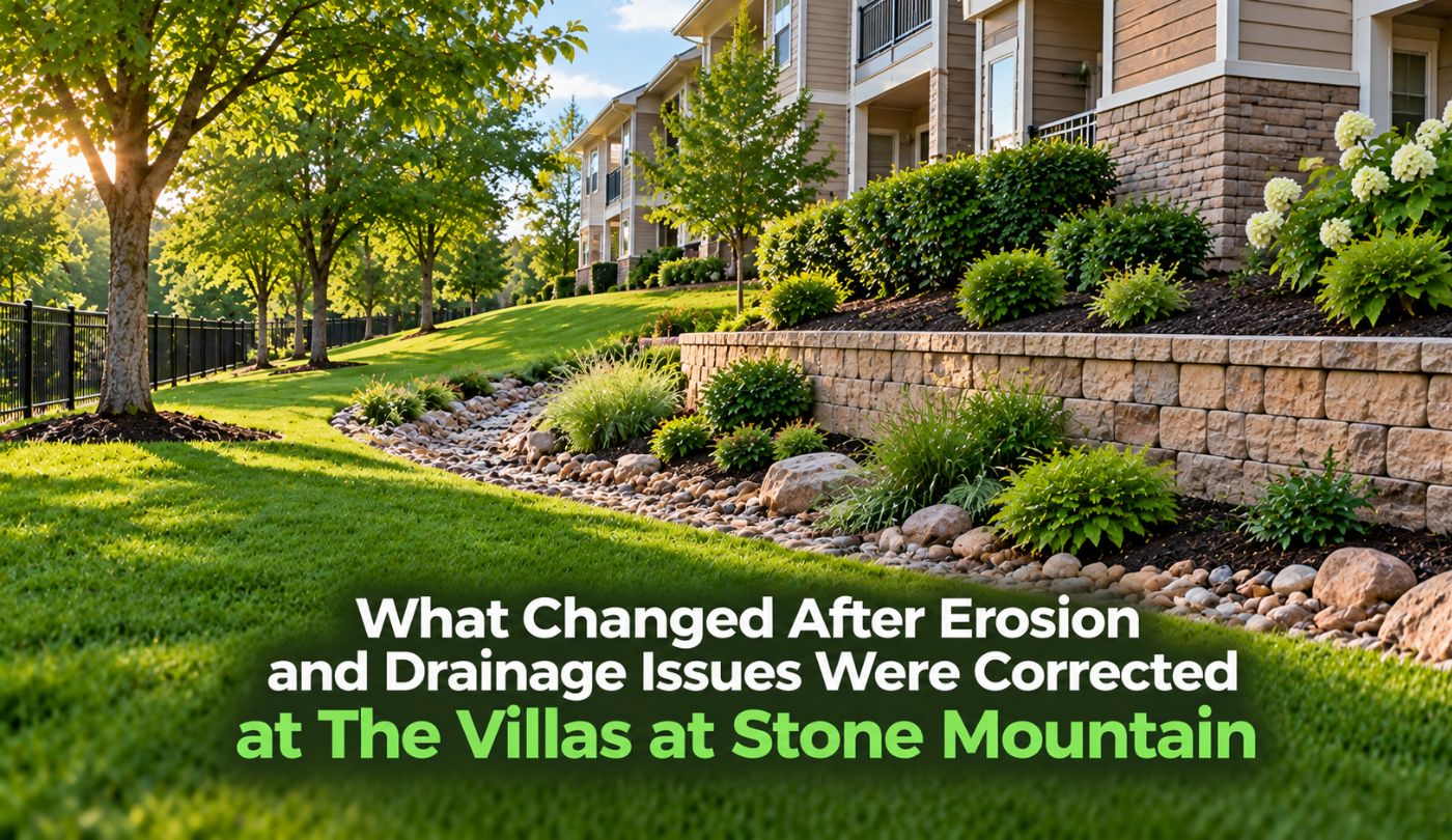 What Changed After Erosion and Drainage Issues Were Corrected at The Villas at Stone Mountain