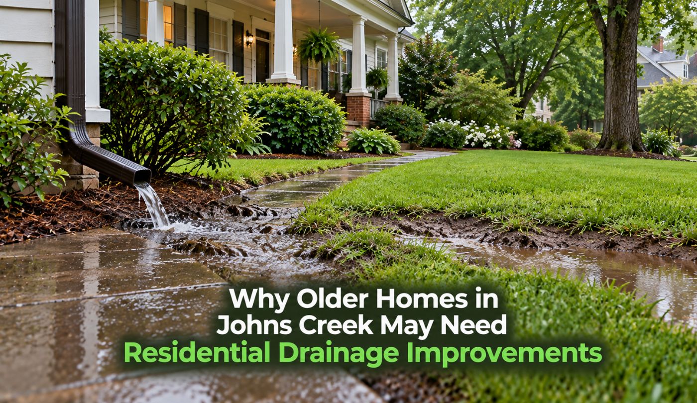 Why Older Homes in Johns Creek May Need Residential Drainage Improvements